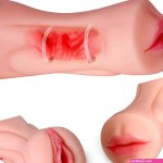 : Blowjob Toy Pocket Pussy Male Masturbator Stroker with 2 Penis Rings Realistic Mouth and Tight Vagina Adult Oral Sex Toys for Men Lifelike Texture Sex Doll Deep Throat Masterbator Stimulation :