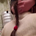 Quick lesbian sex in the toilet