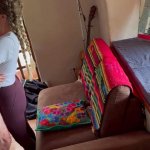 Homemade girlfriend couch creampie rough fuck