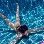 Underwater nude photograph Peek Above original artwork
