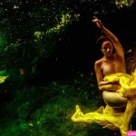 Underwater nude