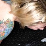 You dirty girl licking up your own creampie!