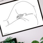 Pussy art print vagina graphic vulva poster download