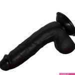 8.27in Big Black Dildo Sex Toy Masturbator For Women Men Sex Toy