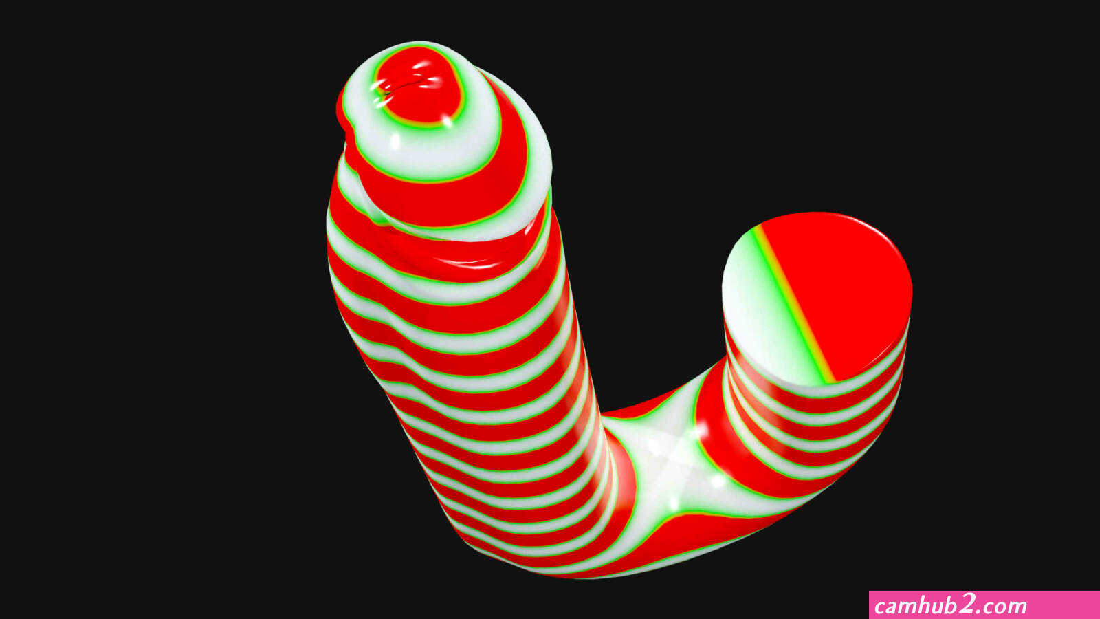 Candy cane dildo (photos)
