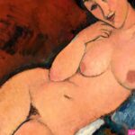 Nude on a Blue Cushion by Amedeo Modigliani